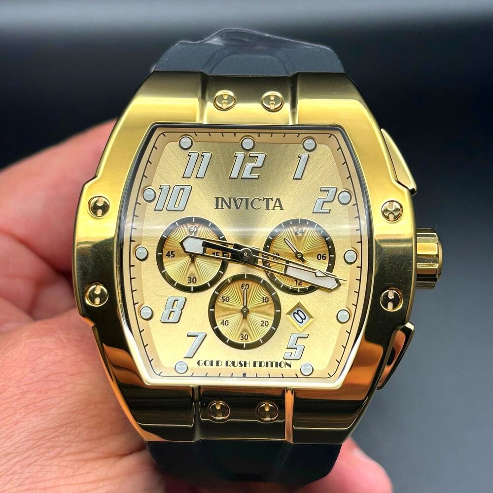 Invicta Racing Gold Rush 48939 Men’s Chronograph Limited Edition NIBWT